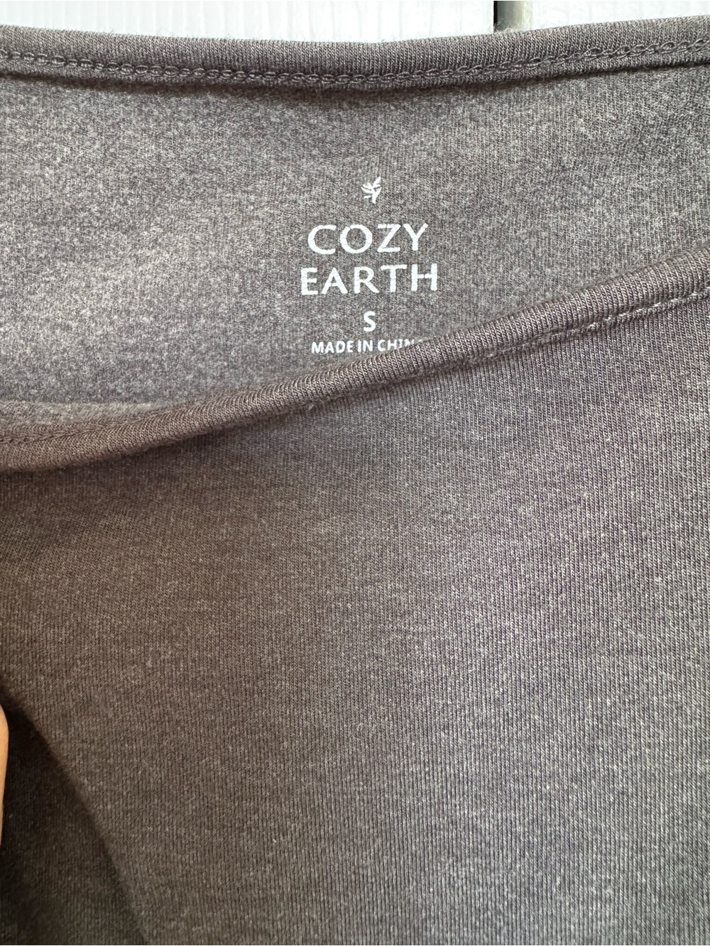Cozy Earth Womens S Charcoal Gray Bamboo Ultra Soft Square Neck Tank Top Lounge - Picture 3 of 4